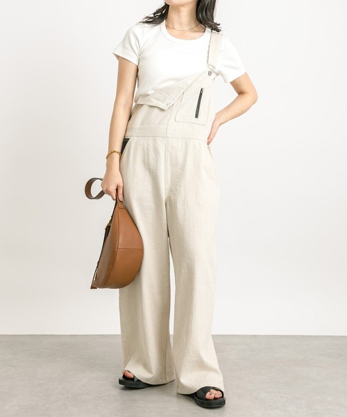 RIVE DROITE（リヴドロワ）の「MONN.:.(モン)/UネックTee（Tシャツ/カットソー・レディース・チャコールグレー/ブラック/ホワイト・FREE）」の5枚目の写真