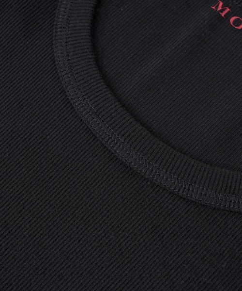 RIVE DROITE（リヴドロワ）の「MONN.:.(モン)/UネックTee（Tシャツ/カットソー・レディース・チャコールグレー/ブラック/ホワイト・FREE）」の19枚目の写真