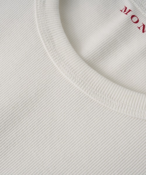 RIVE DROITE（リヴドロワ）の「MONN.:.(モン)/UネックTee（Tシャツ/カットソー・レディース・チャコールグレー/ブラック/ホワイト・FREE）」の11枚目の写真
