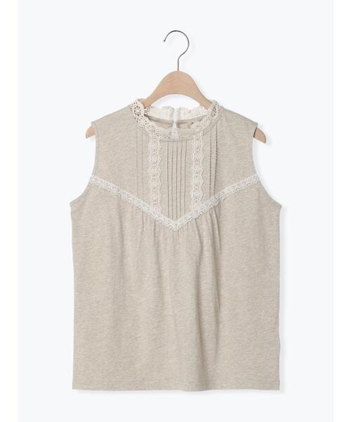 Samansa Mos2（サマンサ モスモス）の「襟レースノースリカットソー（Tシャツ/カットソー・レディース・ベージュ/ブラック/オフホワイト・F）」の12枚目の写真