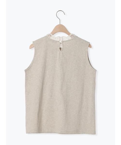 Samansa Mos2（サマンサ モスモス）の「襟レースノースリカットソー（Tシャツ/カットソー・レディース・ベージュ/ブラック/オフホワイト・F）」の13枚目の写真