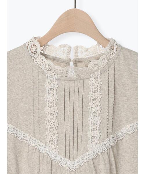 Samansa Mos2（サマンサ モスモス）の「襟レースノースリカットソー（Tシャツ/カットソー・レディース・ベージュ/ブラック/オフホワイト・F）」の14枚目の写真