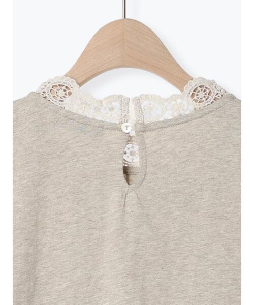 Samansa Mos2（サマンサ モスモス）の「襟レースノースリカットソー（Tシャツ/カットソー・レディース・ベージュ/ブラック/オフホワイト・F）」の17枚目の写真