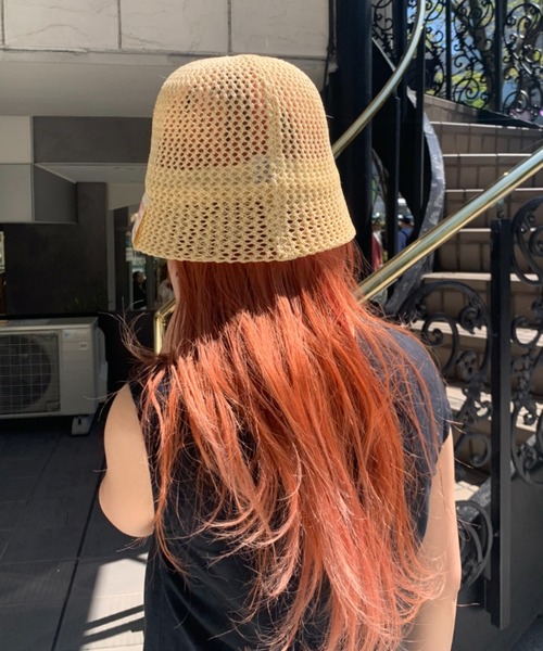 THEATRE PRODUCTS（シアタープロダクツ）の「BROWNメッシュバケットハット（キャップ・レディース・ベージュ/ブラック/ホワイト・FREE）」の8枚目の写真