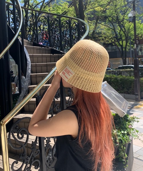 THEATRE PRODUCTS（シアタープロダクツ）の「BROWNメッシュバケットハット（キャップ・レディース・ベージュ/ブラック/ホワイト・FREE）」の9枚目の写真