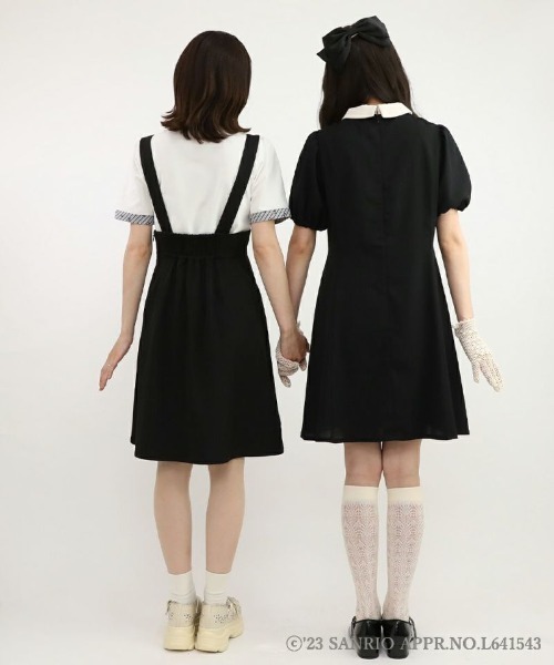 F i.n.t（フィント）の「キャンディーストライプタイポロシャツ/クロミ（ポロシャツ・レディース・ホワイト×ブラック・FREE）」の3枚目の写真