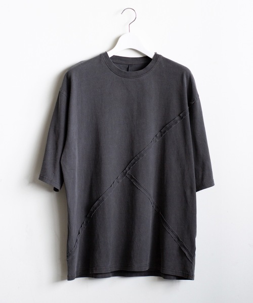 Magine(マージン)の「【SELECT】IR:ピグメント切り替えTEE(Tシャツ/カットソー・メンズ・ブラック/モカ・M/L)」の9枚目の写真