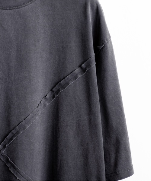 Magine(マージン)の「【SELECT】IR:ピグメント切り替えTEE(Tシャツ/カットソー・メンズ・ブラック/モカ・M/L)」の11枚目の写真