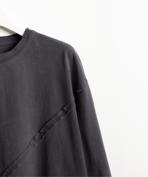 Magine(マージン)の「【SELECT】IR:ピグメント切り替えTEE(Tシャツ/カットソー・メンズ・ブラック/モカ・M/L)」の14枚目の写真