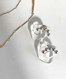 クリアドーナツピアス