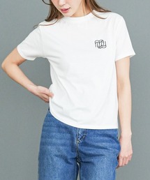 半袖ワンポイントロゴ刺繍Tシャツ