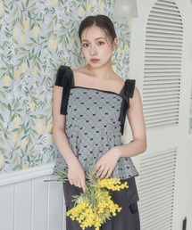 ANDGEEBEE | リボンペプラムビスチェ(その他トップス)