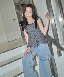 ANDGEEBEE | リボンペプラムビスチェ(その他トップス)