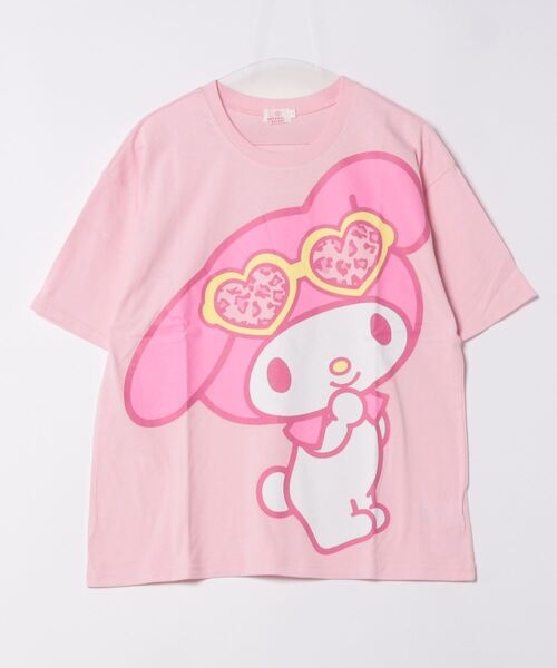 sanrio(サンリオ)の「親子お揃い サンリオ サングラスTシャツ 9578A(Tシャツ/カットソー・レディース・オフホワイト/その他25/パープル/その他24・L/S/M)」の4枚目の写真
