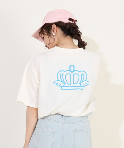 sanrio(サンリオ)の「親子お揃い サンリオ サングラスTシャツ 9578A(Tシャツ/カットソー・レディース・オフホワイト/その他25/パープル/その他24・L/S/M)」の11枚目の写真