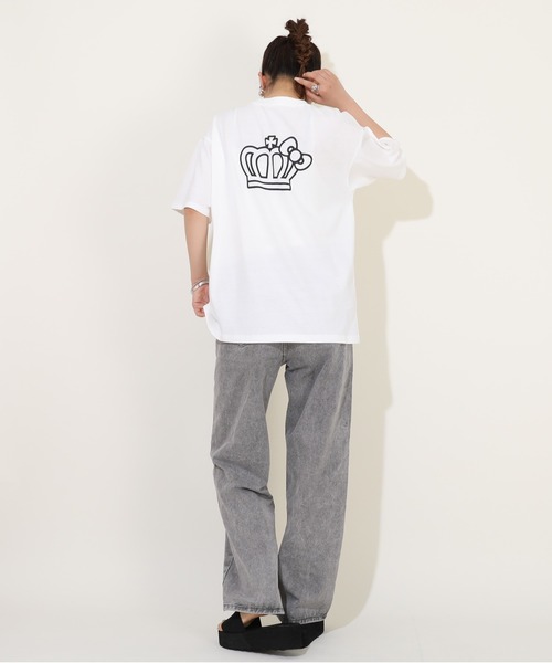 sanrio(サンリオ)の「親子お揃い サンリオ サングラスTシャツ 9578A(Tシャツ/カットソー・レディース・オフホワイト/その他25/パープル/その他24・L/S/M)」の17枚目の写真
