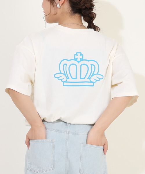 sanrio(サンリオ)の「親子お揃い サンリオ サングラスTシャツ 9578A(Tシャツ/カットソー・レディース・オフホワイト/その他25/パープル/その他24・L/S/M)」の8枚目の写真