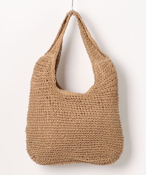 VitaFelice（ヴィータフェリーチェ）の「ペーパーバルーントートバッグ（かごバッグ・レディース・ナチュラル/ダークベージュ・FREE）」の20枚目の写真