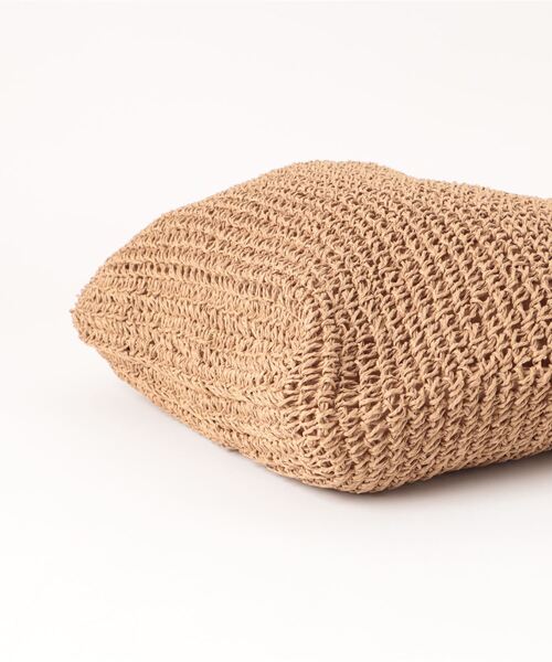 VitaFelice（ヴィータフェリーチェ）の「ペーパーバルーントートバッグ（かごバッグ・レディース・ナチュラル/ダークベージュ・FREE）」の21枚目の写真