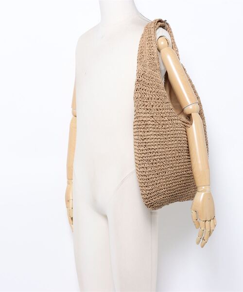 VitaFelice（ヴィータフェリーチェ）の「ペーパーバルーントートバッグ（かごバッグ・レディース・ナチュラル/ダークベージュ・FREE）」の22枚目の写真