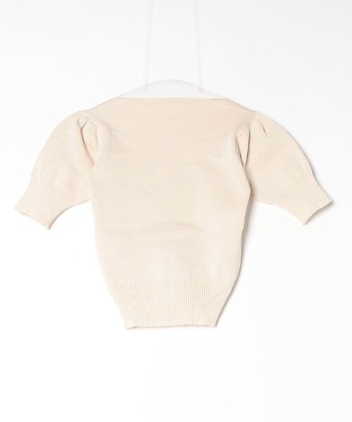 Per sist ence(パーシエンス)の「Vネックフロントシャーリングパフスリーブトップス(Tシャツ/カットソー・レディース・マスタード/レッド/ピンク/ホワイト/ブラック/アイボリー・FREE)」の7枚目の写真