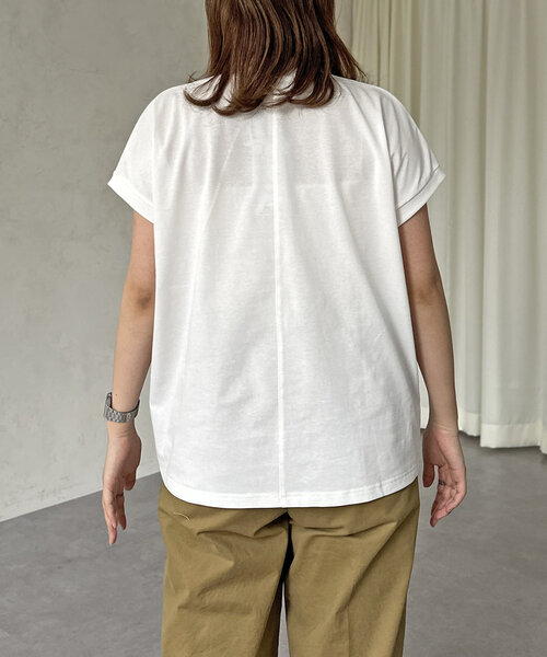 U.S. POLO ASSN.(ユーエスポロアッスン)の「【U.S. POLO ASSN.】モックネックTシャツ(Tシャツ/カットソー・レディース・ホワイト/ブラック/レッド/オフホワイト/イエロー/ネイビー・FREE)」の21枚目の写真