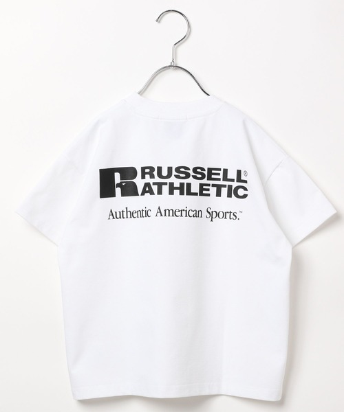 Russell Athletic(ラッセルアスレティック)の「【RUSSELL ATHLETIC】別注ドライパワーTシャツ(KIDS)(Tシャツ/カットソー・キッズ・ブラック/オフホワイト/ネイビー・120cm/130cm/140cm/150cm)」の4枚目の写真