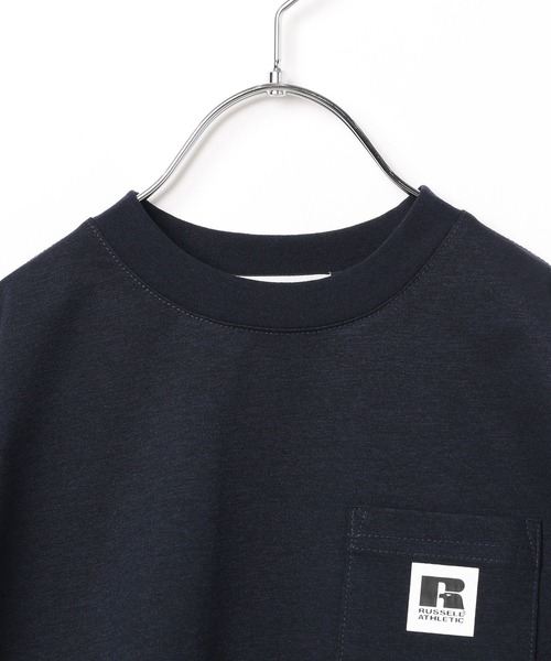 Russell Athletic(ラッセルアスレティック)の「【RUSSELL ATHLETIC】別注ドライパワーTシャツ(KIDS)(Tシャツ/カットソー・キッズ・ブラック/オフホワイト/ネイビー・120cm/130cm/140cm/150cm)」の5枚目の写真