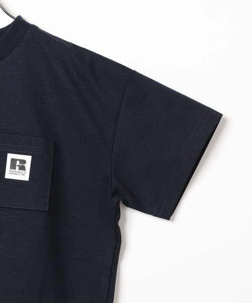 Russell Athletic(ラッセルアスレティック)の「【RUSSELL ATHLETIC】別注ドライパワーTシャツ(KIDS)(Tシャツ/カットソー・キッズ・ブラック/オフホワイト/ネイビー・120cm/130cm/140cm/150cm)」の6枚目の写真