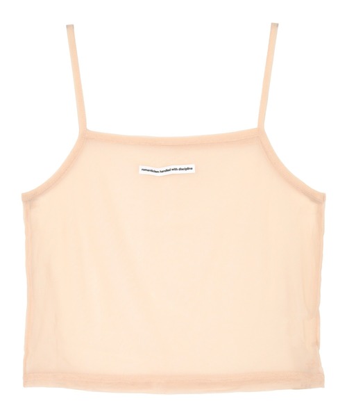 miette(ミエット)の「ロゴタグシアーキャミソールビスチェ(キャミソール・レディース・ライトパープル/オフホワイト/ブラック/ライトベージュ・FREE)」の3枚目の写真