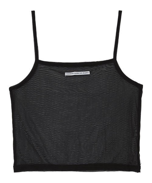 miette(ミエット)の「ロゴタグシアーキャミソールビスチェ(キャミソール・レディース・ライトパープル/オフホワイト/ブラック/ライトベージュ・FREE)」の6枚目の写真