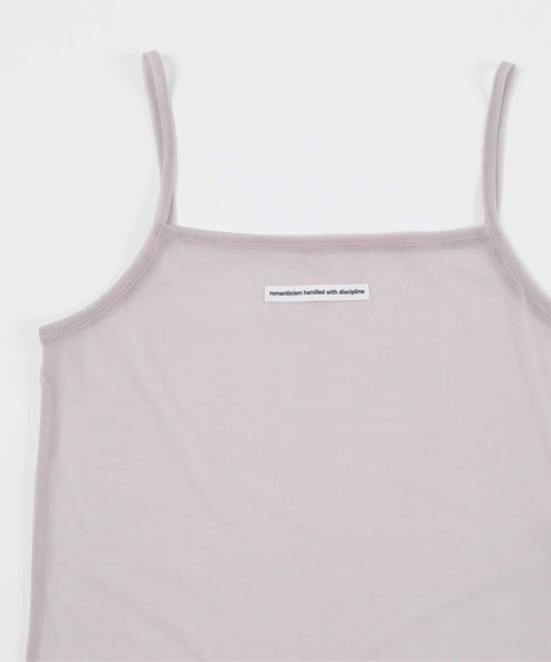 miette(ミエット)の「ロゴタグシアーキャミソールビスチェ(キャミソール・レディース・ライトパープル/オフホワイト/ブラック/ライトベージュ・FREE)」の7枚目の写真