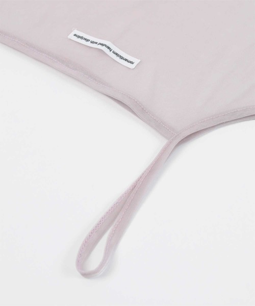 miette(ミエット)の「ロゴタグシアーキャミソールビスチェ(キャミソール・レディース・ライトパープル/オフホワイト/ブラック/ライトベージュ・FREE)」の8枚目の写真