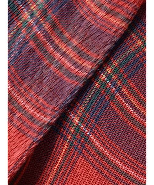 jouetie(ジュエティ)の「チェックパターンシアーマキシワンピース(ワンピース・レディース・グリーン/レッド・MEDIUM)」の8枚目の写真