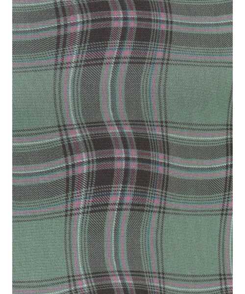 jouetie(ジュエティ)の「チェックパターンシアーマキシワンピース(ワンピース・レディース・グリーン/レッド・MEDIUM)」の9枚目の写真