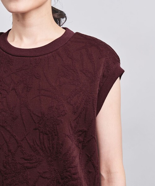 UNITED ARROWS（ユナイテッドアローズ）の「ジャカード ノースリーブ スウェット（スウェット・レディース・オフホワイト/ワインレッド/ブラック・FREE）」の15枚目の写真