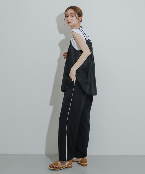 SENSE OF PLACE by URBAN RESEARCH（センスオブプレイスバイアーバンリサーチ）の「インドシャーリングキャミトップ（キャミソール・レディース・ブラック/グリーン/イエロー・ONE）」の21枚目の写真