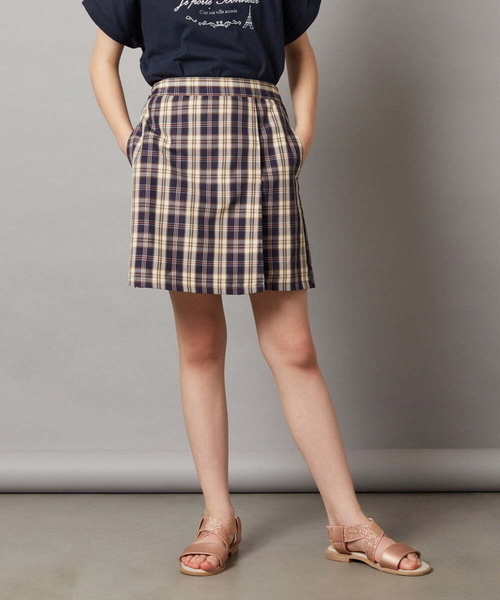 a.v.v（アーヴェヴェ）の「[140-150]【セットアップ対応】ラップデザインショートパンツ（その他パンツ・キッズ・ダークインディゴブルー/ネイビー・140/150）」の8枚目の写真