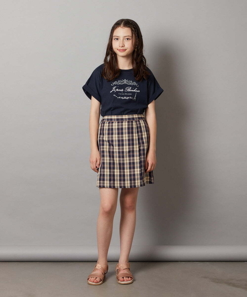 a.v.v（アーヴェヴェ）の「[140-150]【セットアップ対応】ラップデザインショートパンツ（その他パンツ・キッズ・ダークインディゴブルー/ネイビー・140/150）」の15枚目の写真