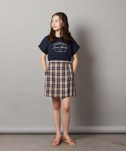 a.v.v（アーヴェヴェ）の「[140-150]【セットアップ対応】ラップデザインショートパンツ（その他パンツ・キッズ・ダークインディゴブルー/ネイビー・140/150）」の16枚目の写真