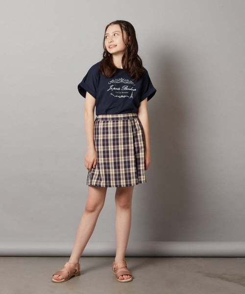 a.v.v（アーヴェヴェ）の「[140-150]【セットアップ対応】ラップデザインショートパンツ（その他パンツ・キッズ・ダークインディゴブルー/ネイビー・140/150）」の17枚目の写真