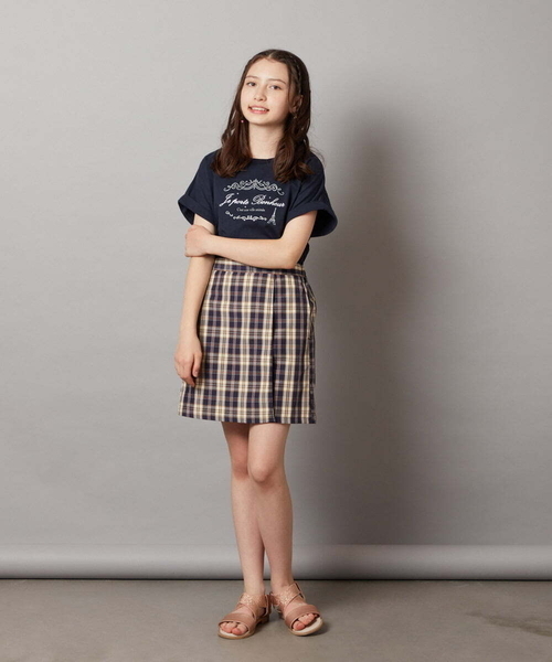 a.v.v（アーヴェヴェ）の「[140-150]【セットアップ対応】ラップデザインショートパンツ（その他パンツ・キッズ・ダークインディゴブルー/ネイビー・140/150）」の18枚目の写真