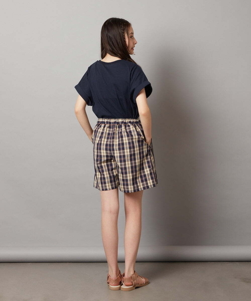 a.v.v（アーヴェヴェ）の「[140-150]【セットアップ対応】ラップデザインショートパンツ（その他パンツ・キッズ・ダークインディゴブルー/ネイビー・140/150）」の20枚目の写真