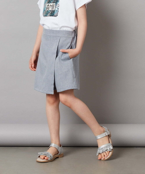 a.v.v（アーヴェヴェ）の「[140-150]【セットアップ対応】ラップデザインショートパンツ（その他パンツ・キッズ・ダークインディゴブルー/ネイビー・140/150）」の21枚目の写真