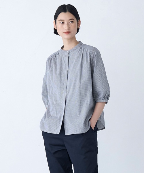 NIMES（ニーム）の「パールボタンサマーブラウス（シャツ
