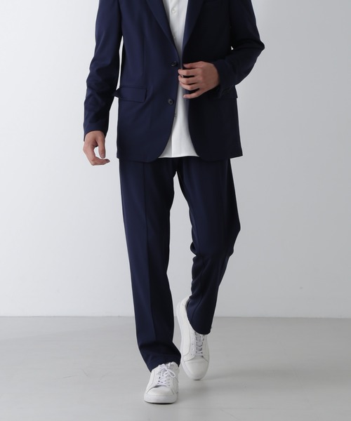 【セール】「N TROUSERS PREMIUM」AQUA RHYTHM(R)ストレッチパンツ(セットアップ可)（スラックス）｜nano･universe（ナノユニバース）