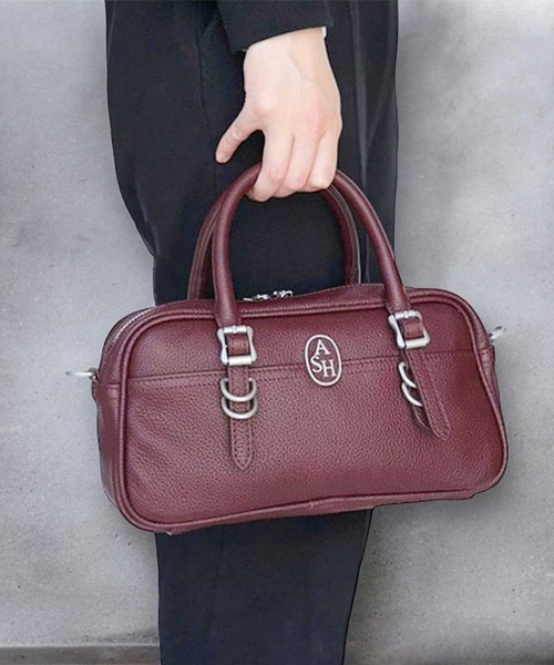 ASH（アッシュ）の「【SANTANA】2WAYスモールボストンバッグ（ハンドバッグ・レディース・レッド/ブラック・ONE SIZE）」の2枚目の写真