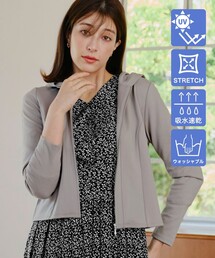 Tiaclasse（ティアクラッセ）の「【UVカット・吸水速乾】 “きれい見え” カットソーラインフードパーカー（パーカー）」