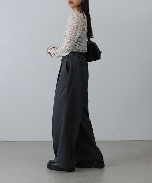 COLONY 2139(コロニートゥーワンスリーナイン)の「レースシアープルオーバー(その他トップス・レディース・オフホワイト/ブラック・FREE)」の15枚目の写真