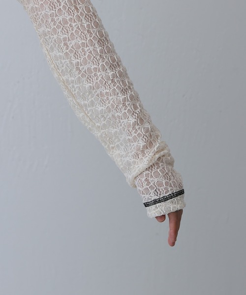 COLONY 2139(コロニートゥーワンスリーナイン)の「レースシアープルオーバー(その他トップス・レディース・オフホワイト/ブラック・FREE)」の6枚目の写真